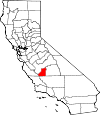 Map of California showing Kings County - Click on map for a greater detail.