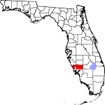 Map of Florida showing Charlotte County - Click on map for a greater detail.