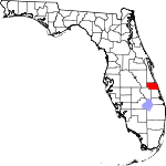 Map of Florida showing Indian River County - Click on map for a greater detail.