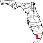 Map of Florida showing Monroe County - Click on map for a greater detail.