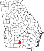Map of Georgia showing Cook County - Click on map for a greater detail.