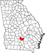 Map of Georgia showing Irwin County - Click on map for a greater detail.