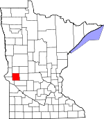 Map of Minnesota showing Stevens County - Click on map for a greater detail.