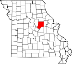 Map of Missouri showing Callaway County - Click on map for a greater detail.