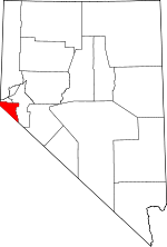 Map of Nevada showing Douglas County - Click on map for a greater detail.