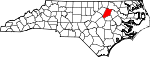 Map of North Carolina showing Nash County - Click on map for a greater detail.