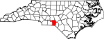 Map of North Carolina showing Richmond County - Click on map for a greater detail.