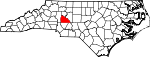 Map of North Carolina showing Rowan County - Click on map for a greater detail.