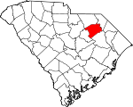 Map of South Carolina showing Darlington County - Click on map for a greater detail.