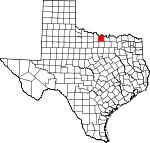 Map of Texas showing Montague County - Click on map for a greater detail.