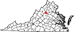 Map of Virginia showing Greene County - Click on map for a greater detail.