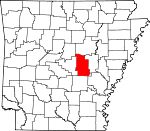 Map of Arkansas showing Lonoke County - Click on map for a greater detail.