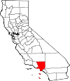 Map of California showing Los Angeles County - Click on map for a greater detail.