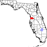 Map of Florida showing Hernando County - Click on map for a greater detail.