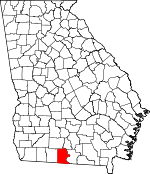 Map of Georgia showing Brooks County - Click on map for a greater detail.