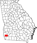 Map of Georgia showing Miller County - Click on map for a greater detail.
