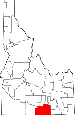Map of Idaho showing Cassia County - Click on map for a greater detail.