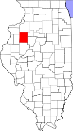 Map of Illinois showing Knox County - Click on map for a greater detail.