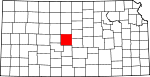 Map of Kansas showing Barton County - Click on map for a greater detail.