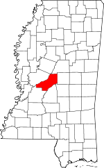 Map of Mississippi showing Madison County - Click on map for a greater detail.