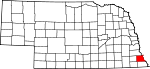 Map of Nebraska showing Nemaha County - Click on map for a greater detail.