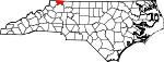 Map of North Carolina showing Alleghany County - Click on map for a greater detail.