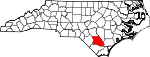 Map of North Carolina showing Bladen County - Click on map for a greater detail.