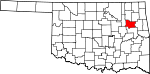 Map of Oklahoma showing Wagoner County - Click on map for a greater detail.