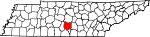 Map of Tennessee showing Bedford County - Click on map for a greater detail.