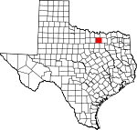 Map of Texas showing Denton County - Click on map for a greater detail.