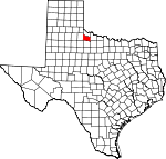 Map of Texas showing Foard County - Click on map for a greater detail.