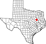 Map of Texas showing Freestone County - Click on map for a greater detail.