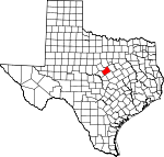 Map of Texas showing Hamilton County - Click on map for a greater detail.
