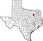 Map of Texas showing Kaufman County - Click on map for a greater detail.