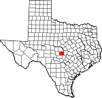 Map of Texas showing Llano County - Click on map for a greater detail.
