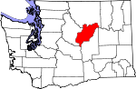 Map of Washington showing Douglas County - Click on map for a greater detail.