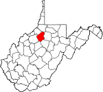 Map of West Virginia showing Doddridge County - Click on map for a greater detail.