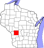 Map of Wisconsin showing Monroe County - Click on map for a greater detail.